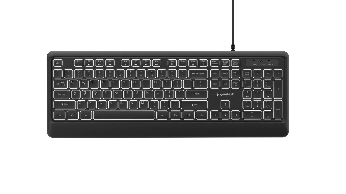 Gembird KB-UML-04 Slim wired backlight keyboard