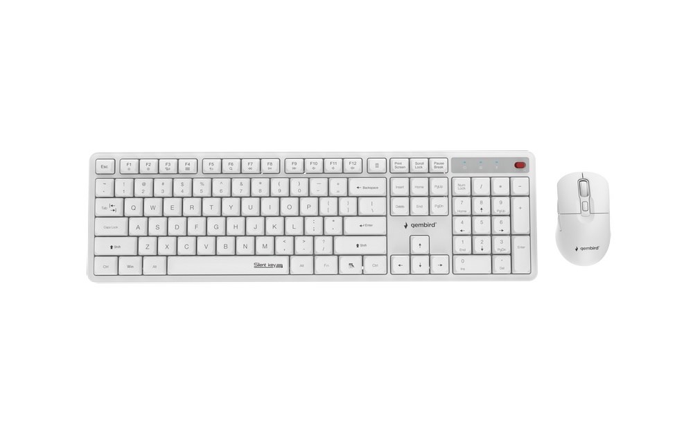 Gembird  KBS-WMS-01-W Silent key Pro Business
