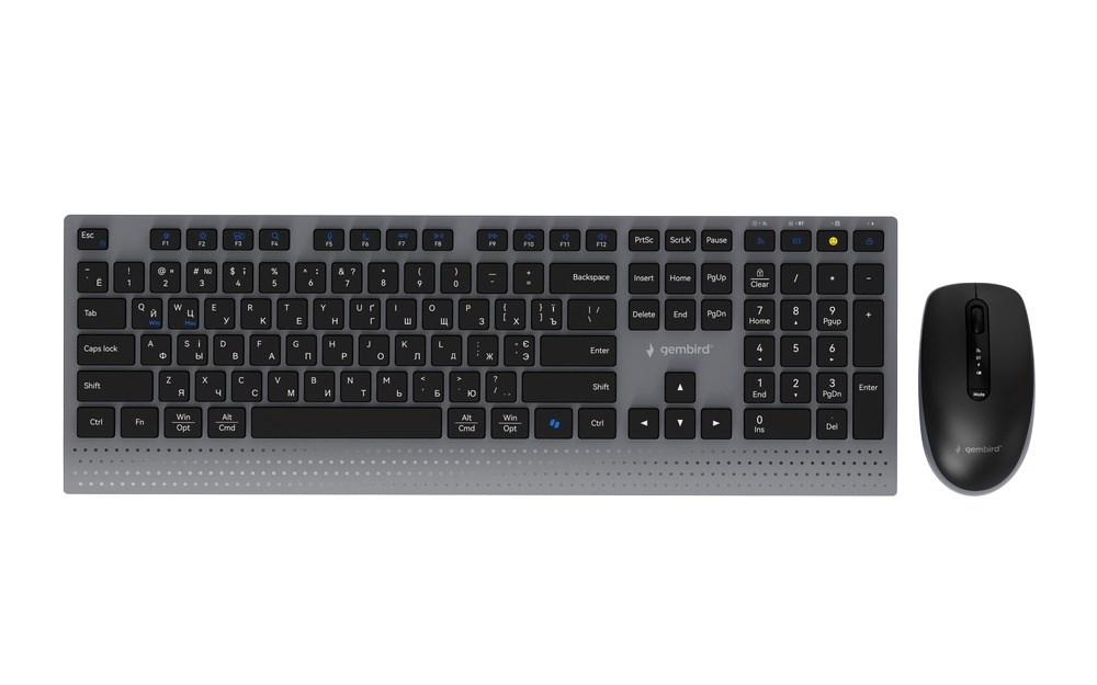 Gembird  KBS-WPS-02-CYRL Dual-mode slim wireless desktop