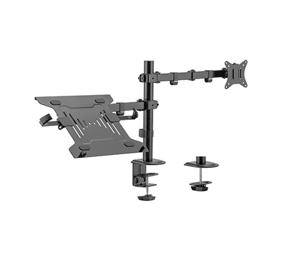 Gembird  Adjustable desk mount with monitor