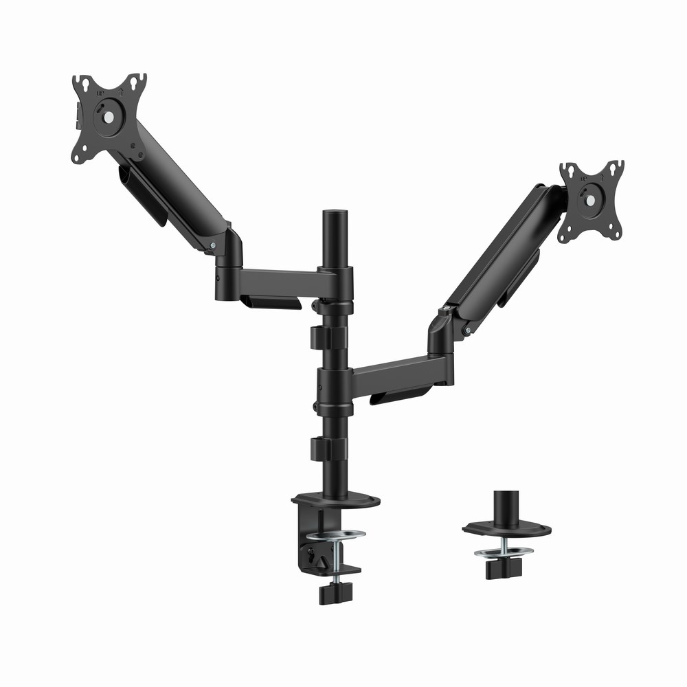 Gembird MA-DA2P-02 Adjustable desk 2-display mounting
