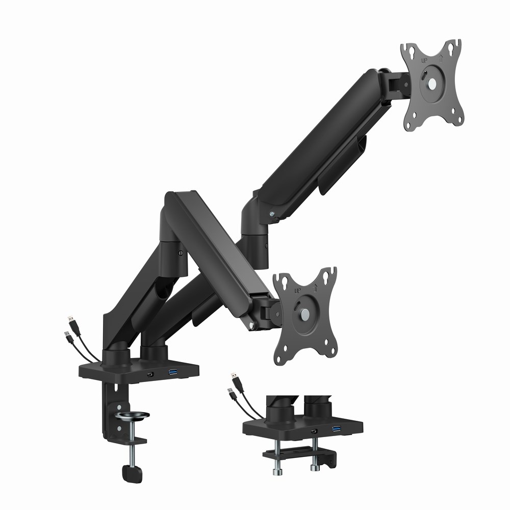 Gembird  MA-DA2U-01 Adjustable desk 2-display mounting