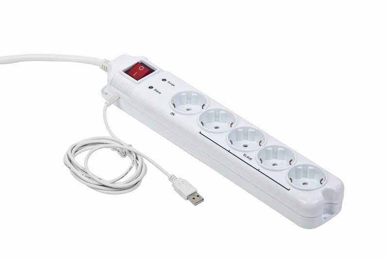 Energenie Gembird PCW-MS2G surge protector White