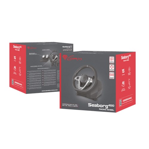 NATEC GENESIS Seaborg 400 Black, Silver