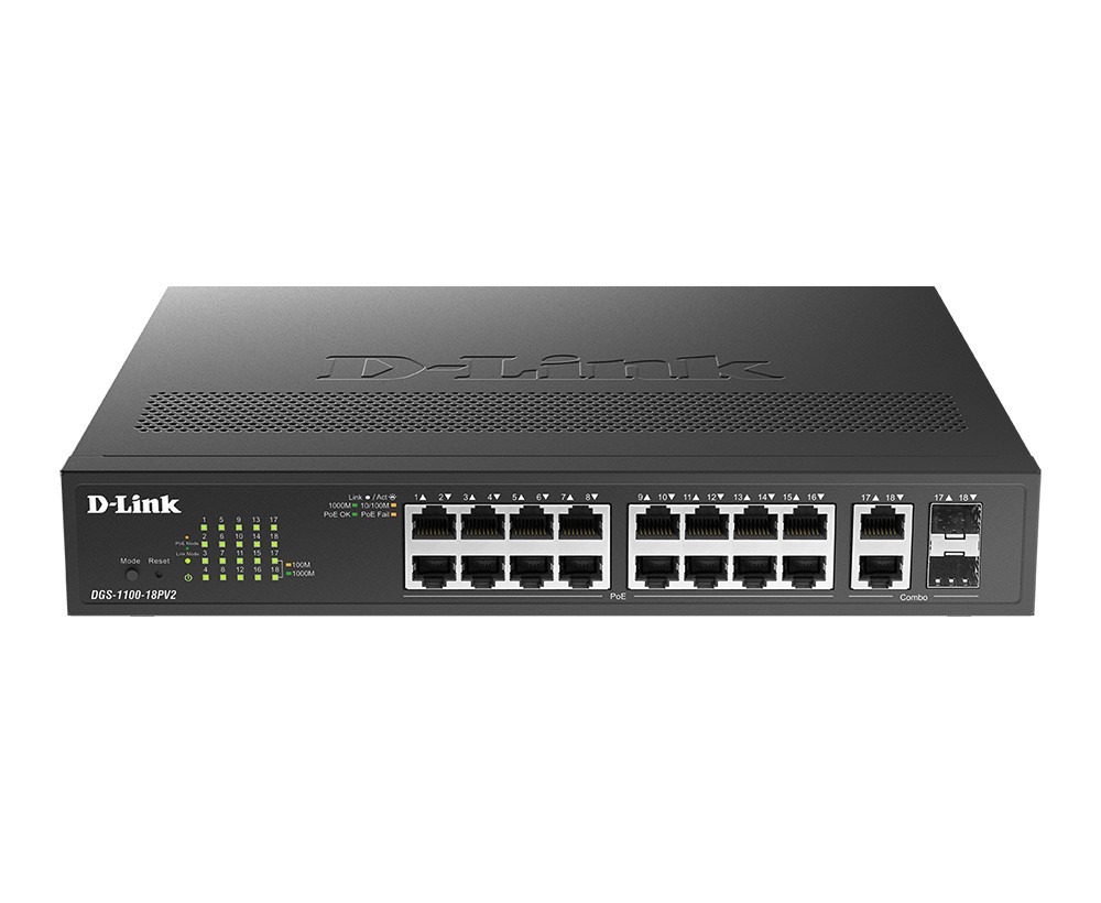 D-Link Gigabit Smart Managed Switch DGS-1100-18PV2