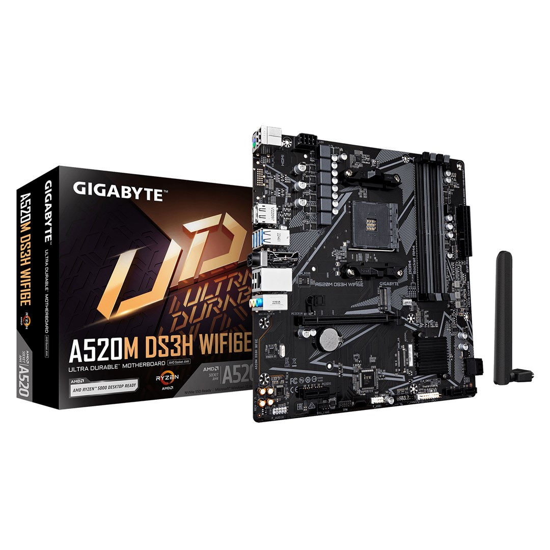 GIGABYTE  A520M DS3H WIFI6E Motherboard -