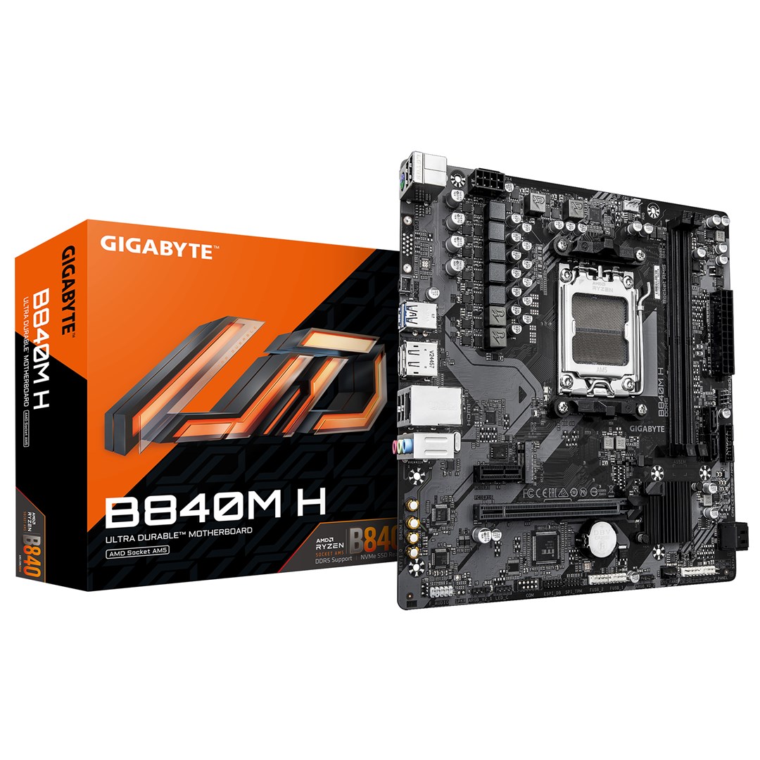 GIGABYTE  B840M H Motherboard - AMD