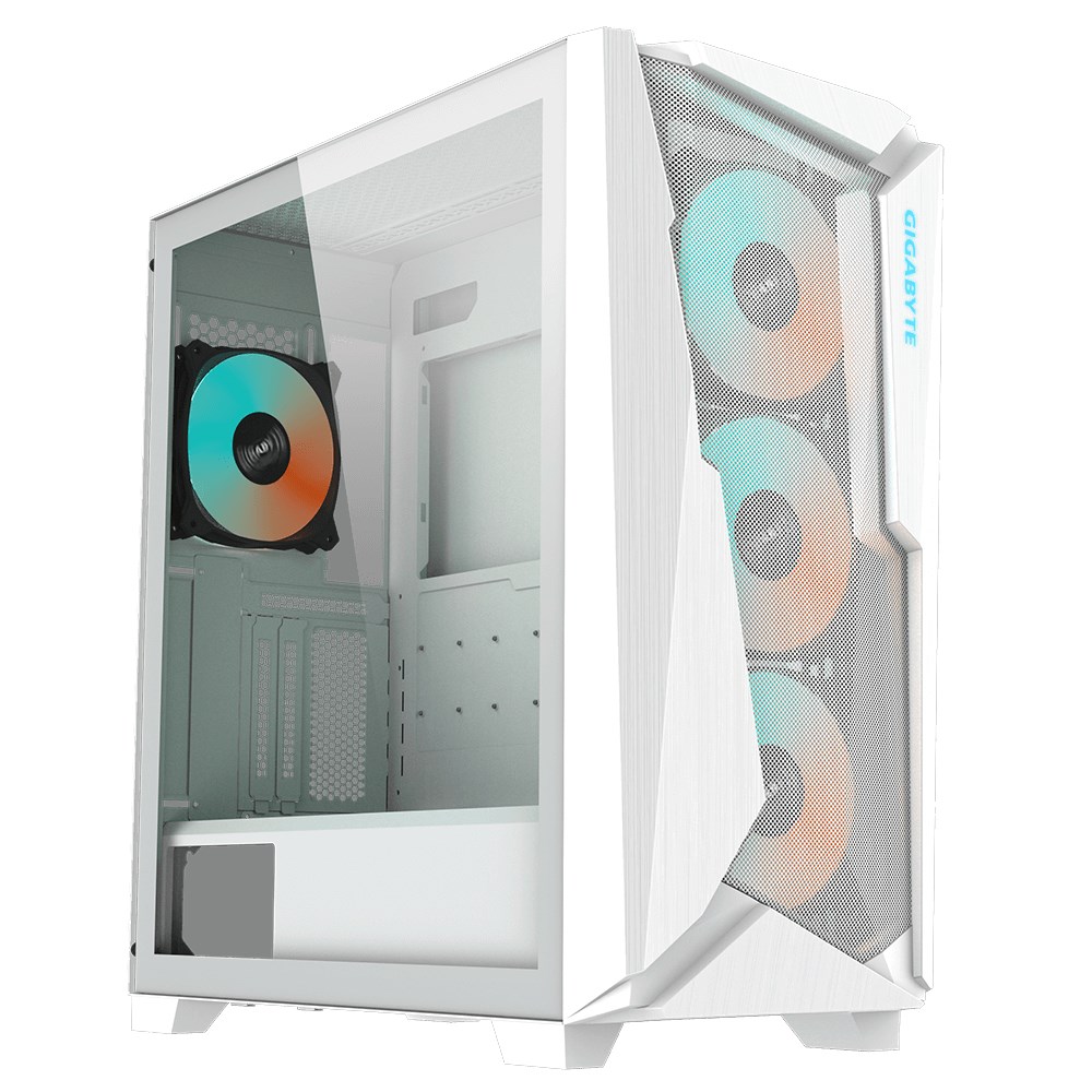 GIGABYTE case C301, white, ATX, Mid