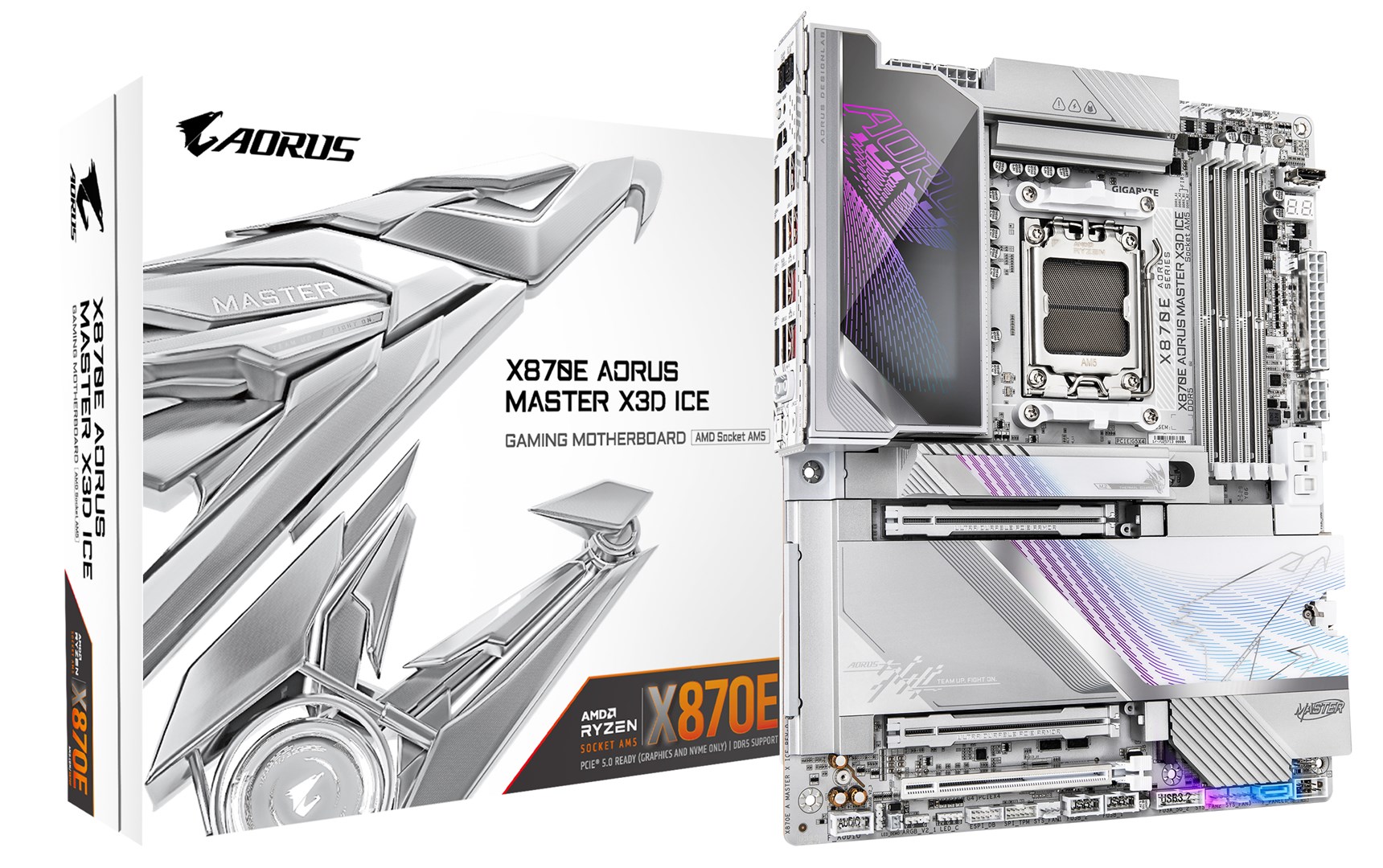 GIGABYTE  X870E AORUS MASTER X3D ICE