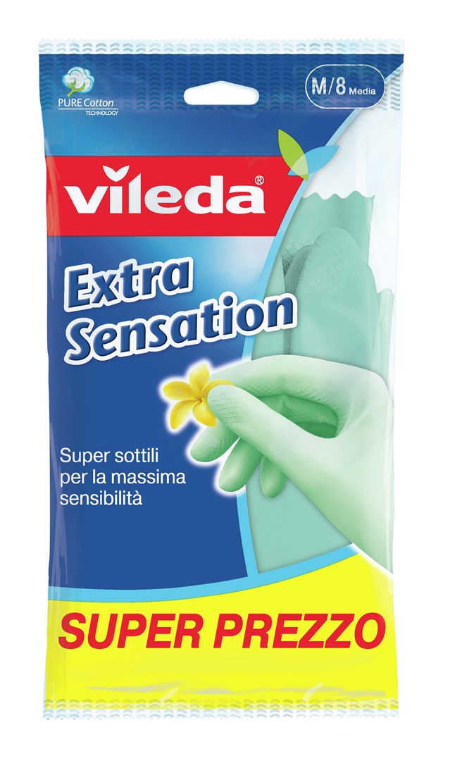 Vileda Gloves Extra Sensation "M"