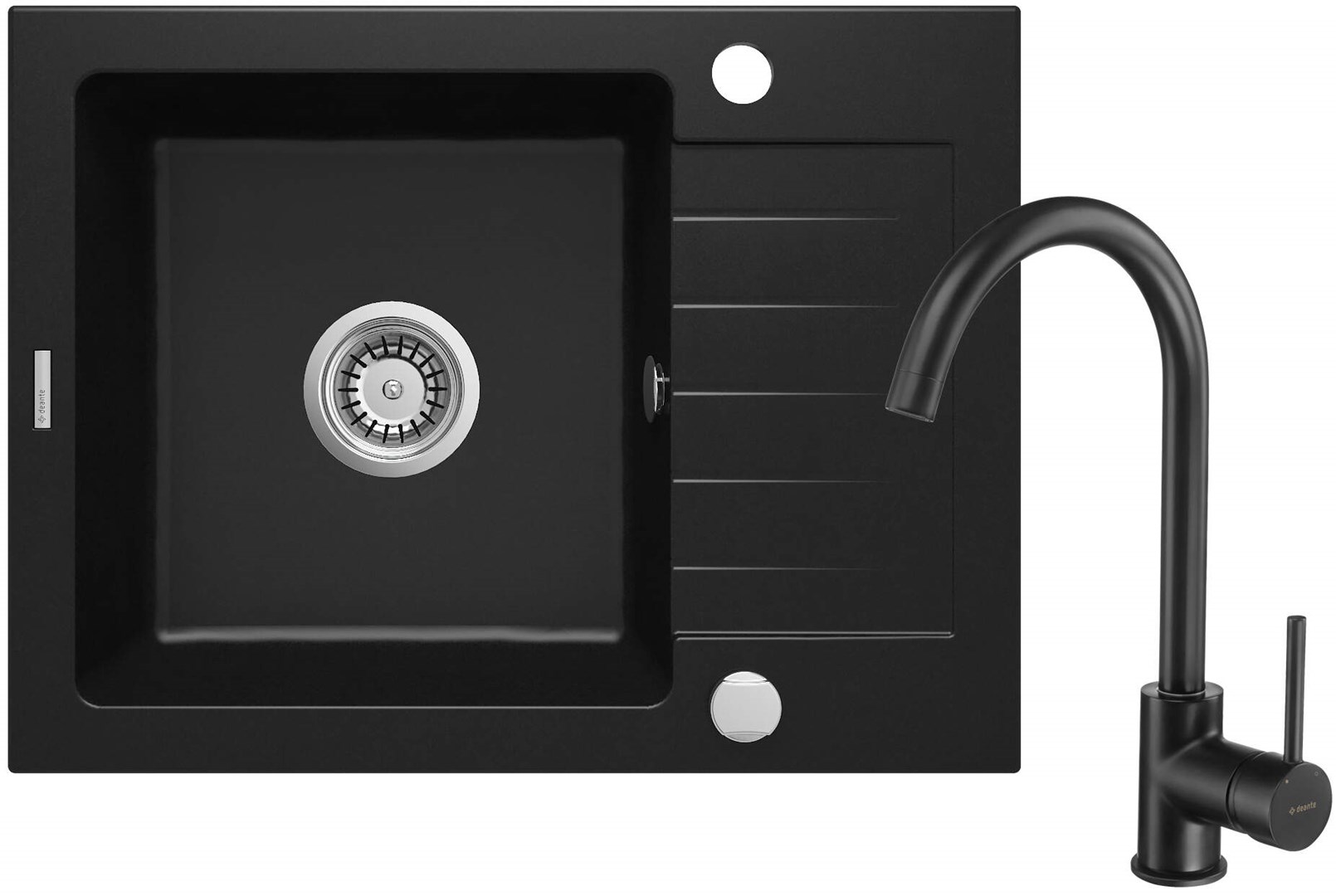 Deante Granite sink with 1-bowl faucet