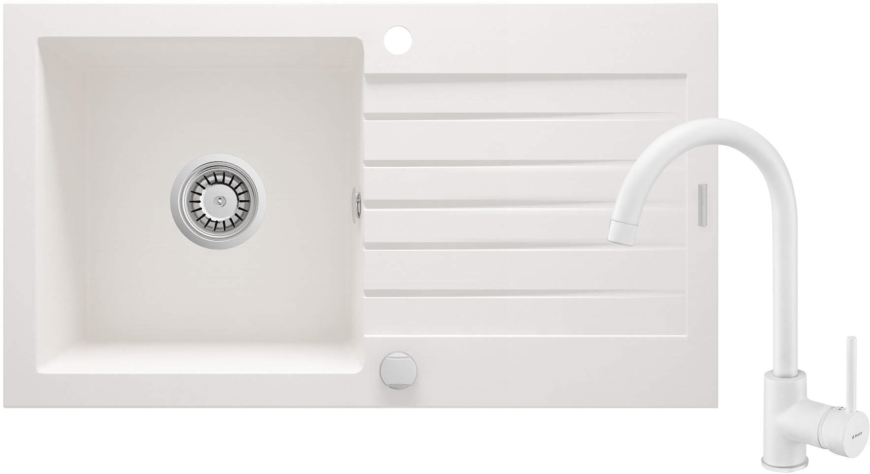 Deante Granite sink with 1-bowl faucet