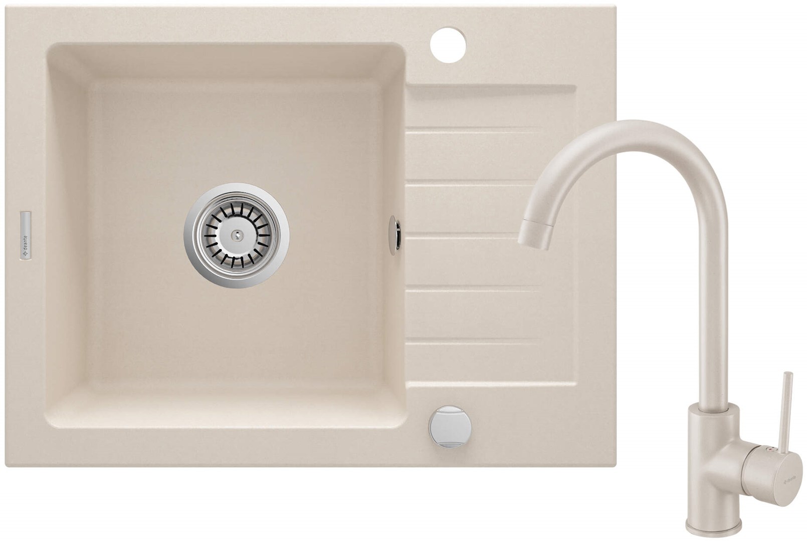 Deante Granite sink with 1-bowl faucet