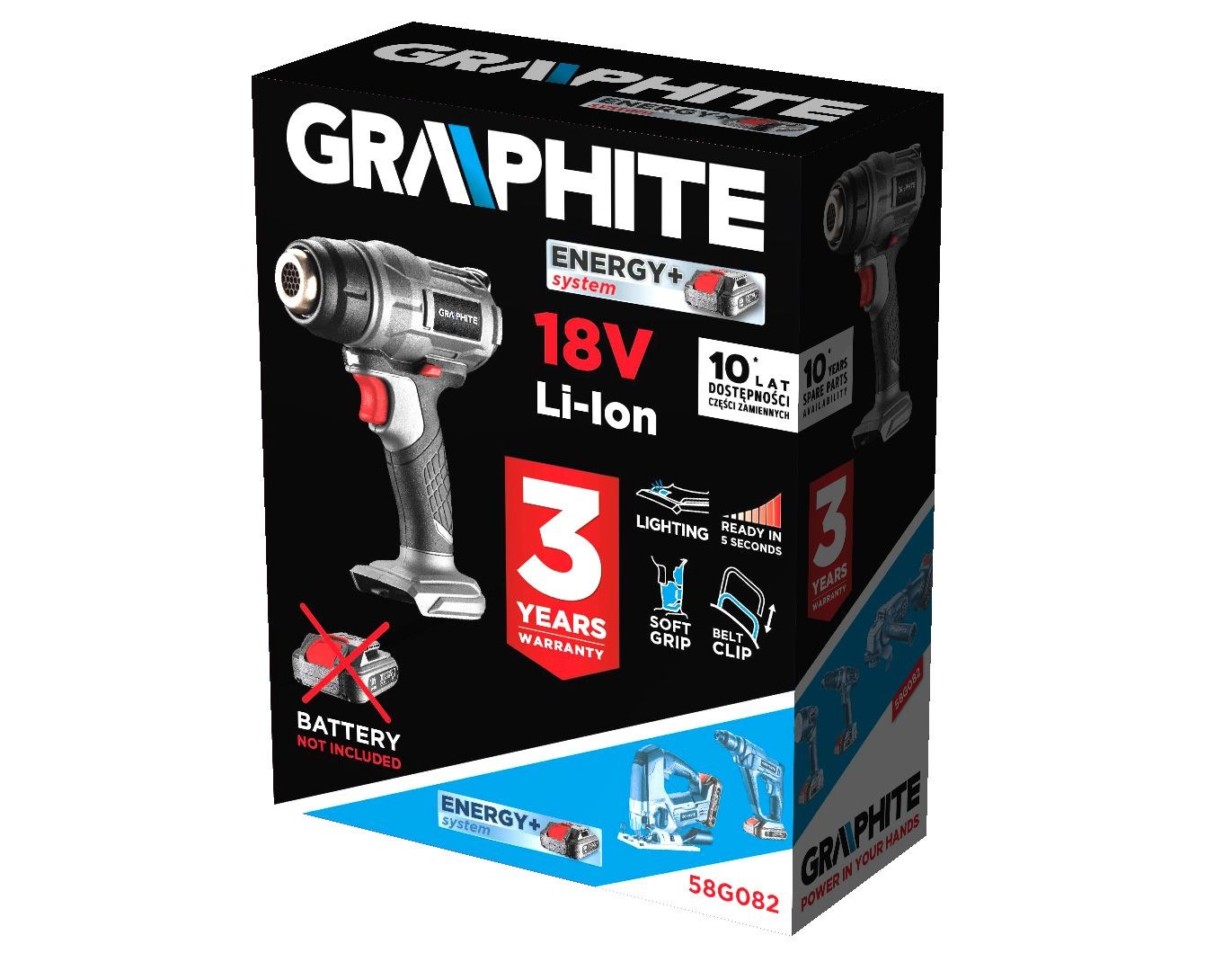 GRAPHITE  58G082 heat gun | TOP-58G082