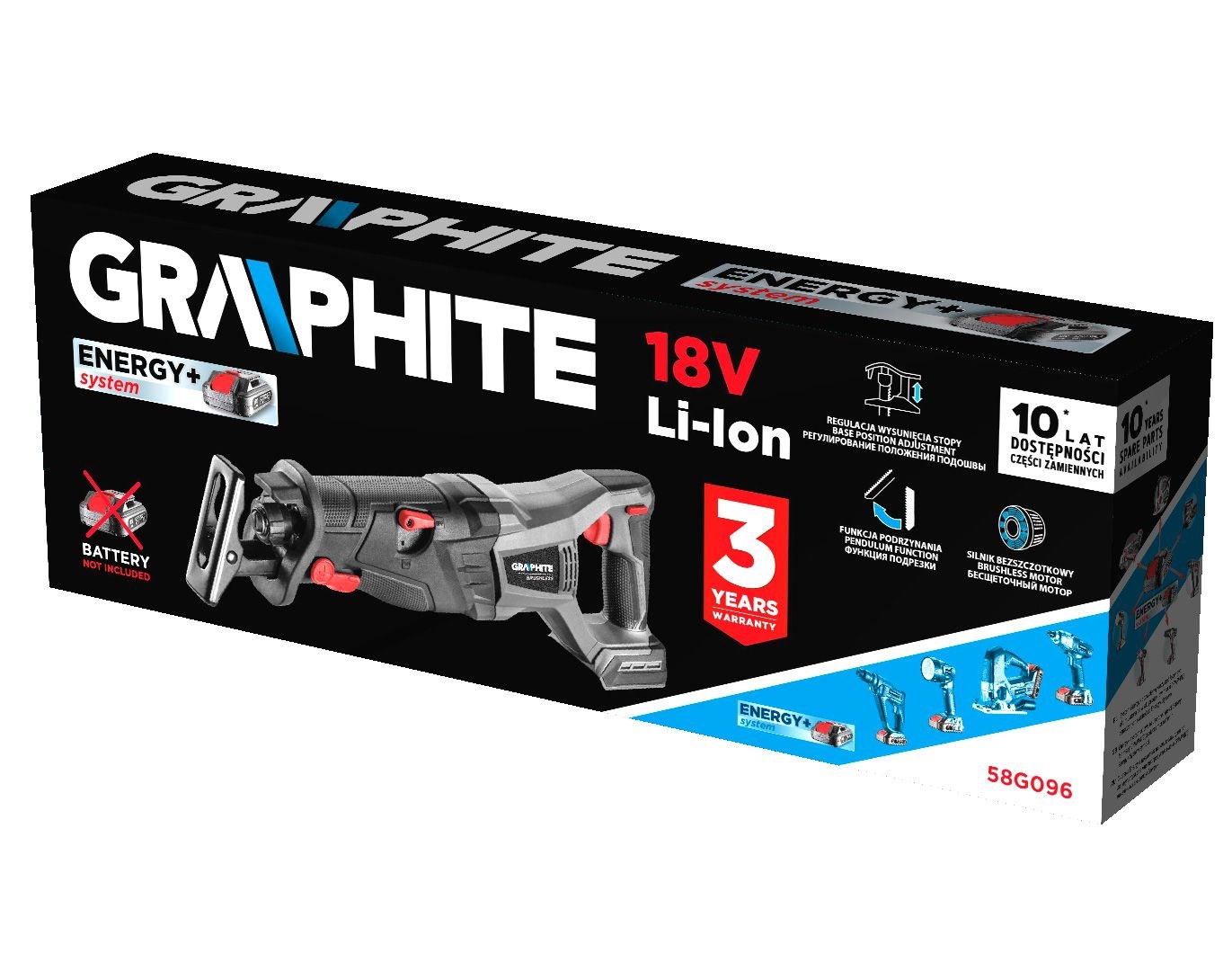 GRAPHITE 58G096 power pole saw 2