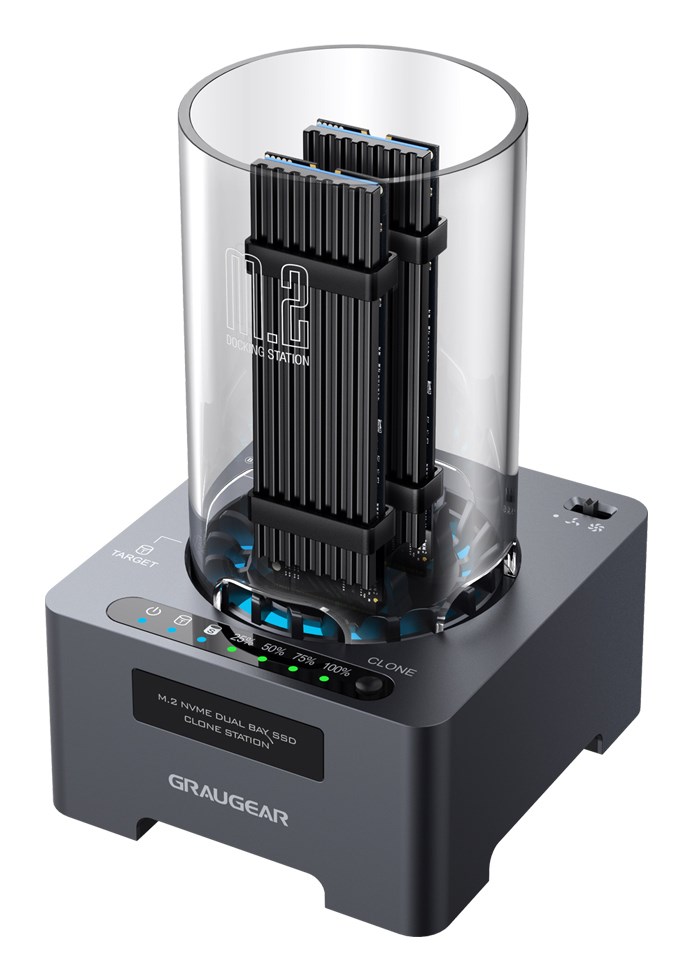 GRAUGEAR  G-M2DK-CL-20G storage drive docking station