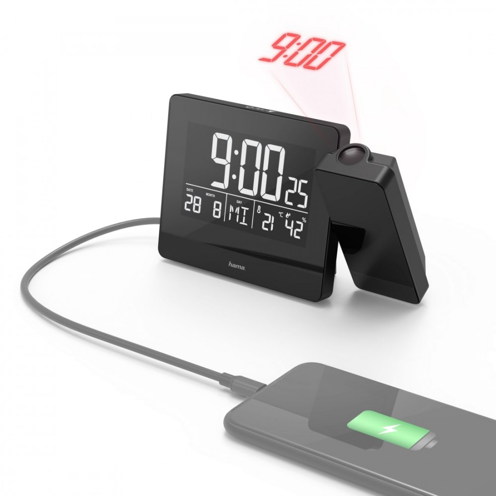 Hama   projection alarm clock Plus Charge