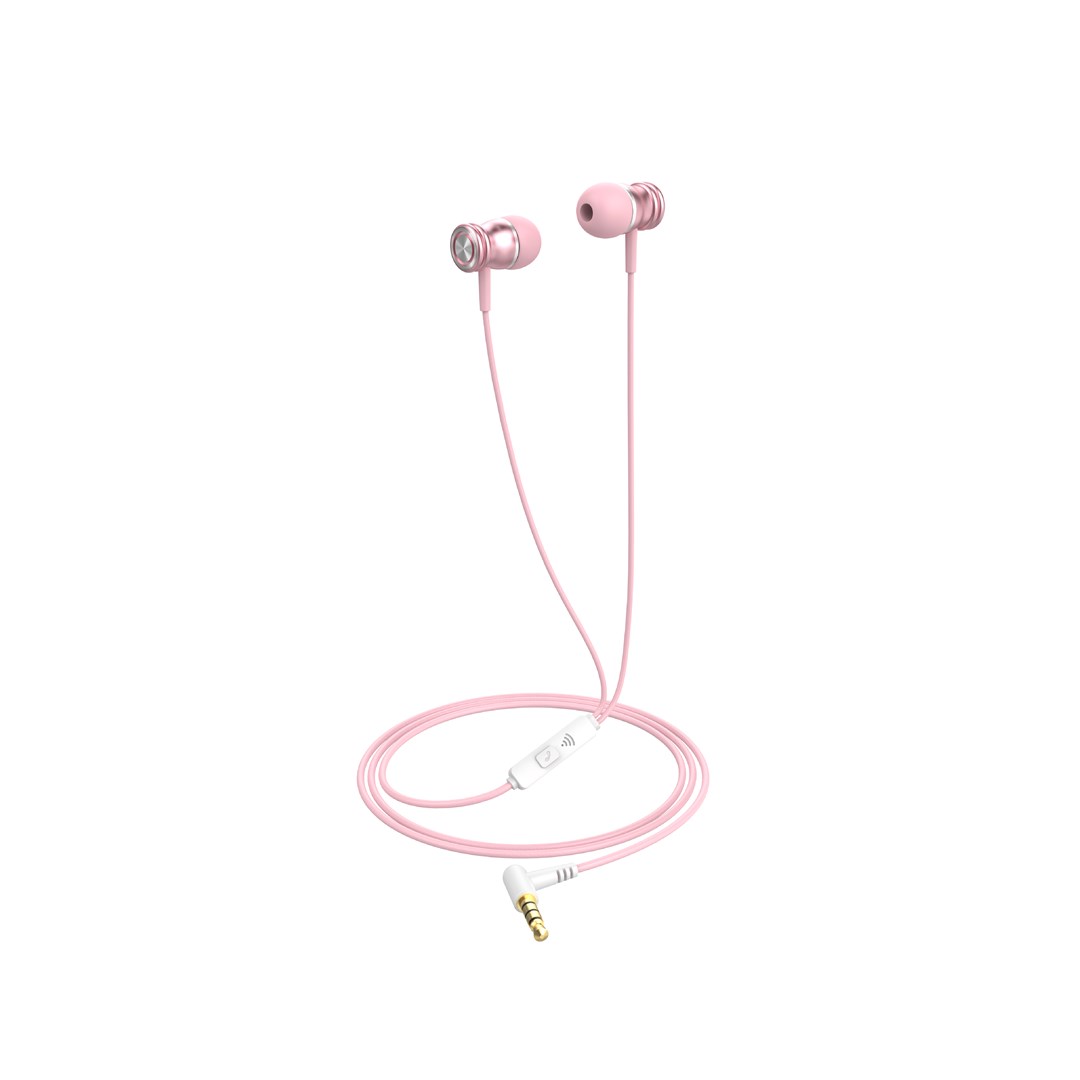 HAVIT  E303P wired headphones pink |