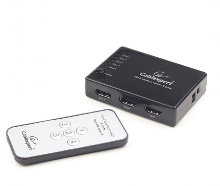 Gembird  HDMI switch 60m with remote