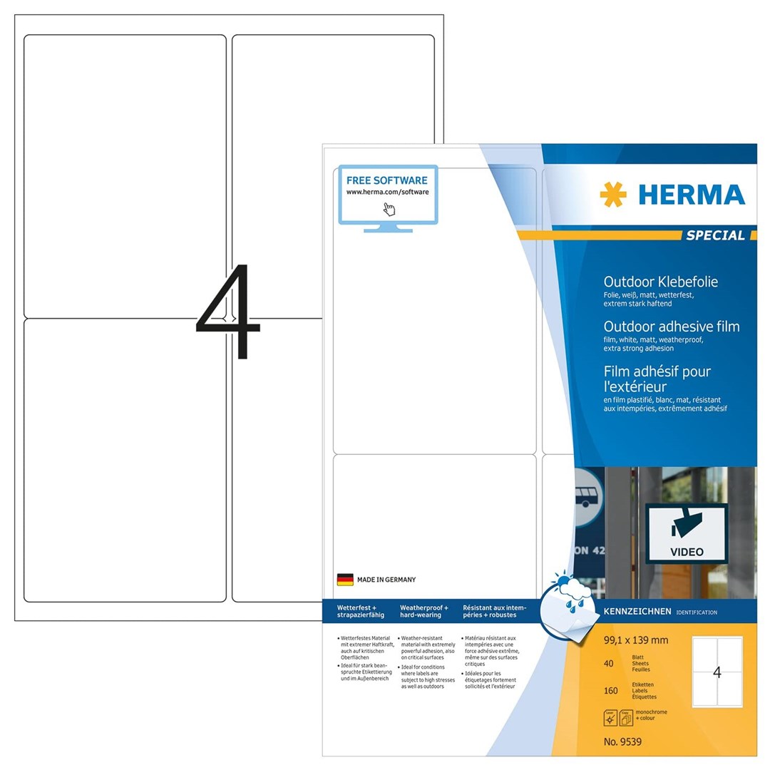 No name HERMA 9539 self-adhesive label