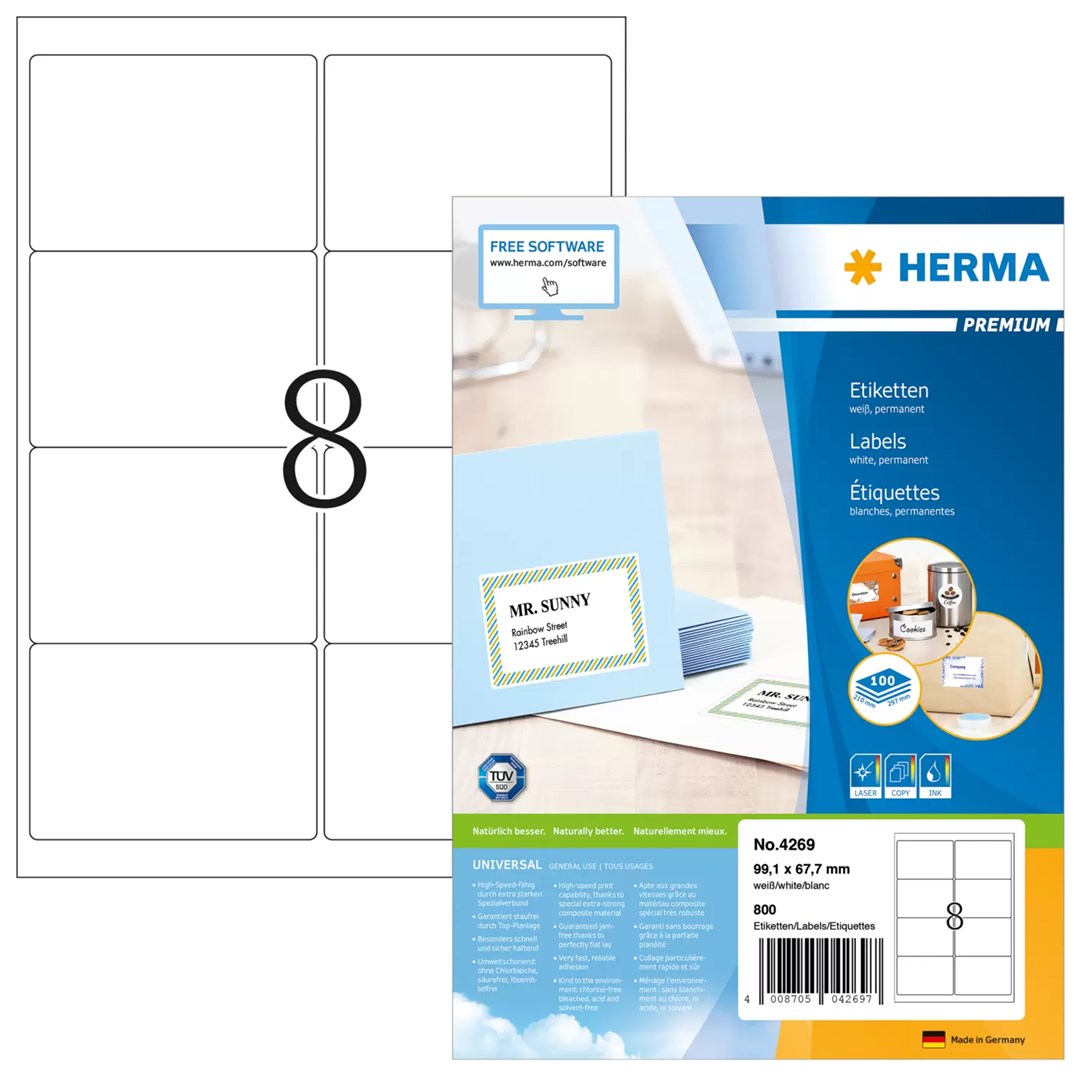 No name HERMA Address labels Premium