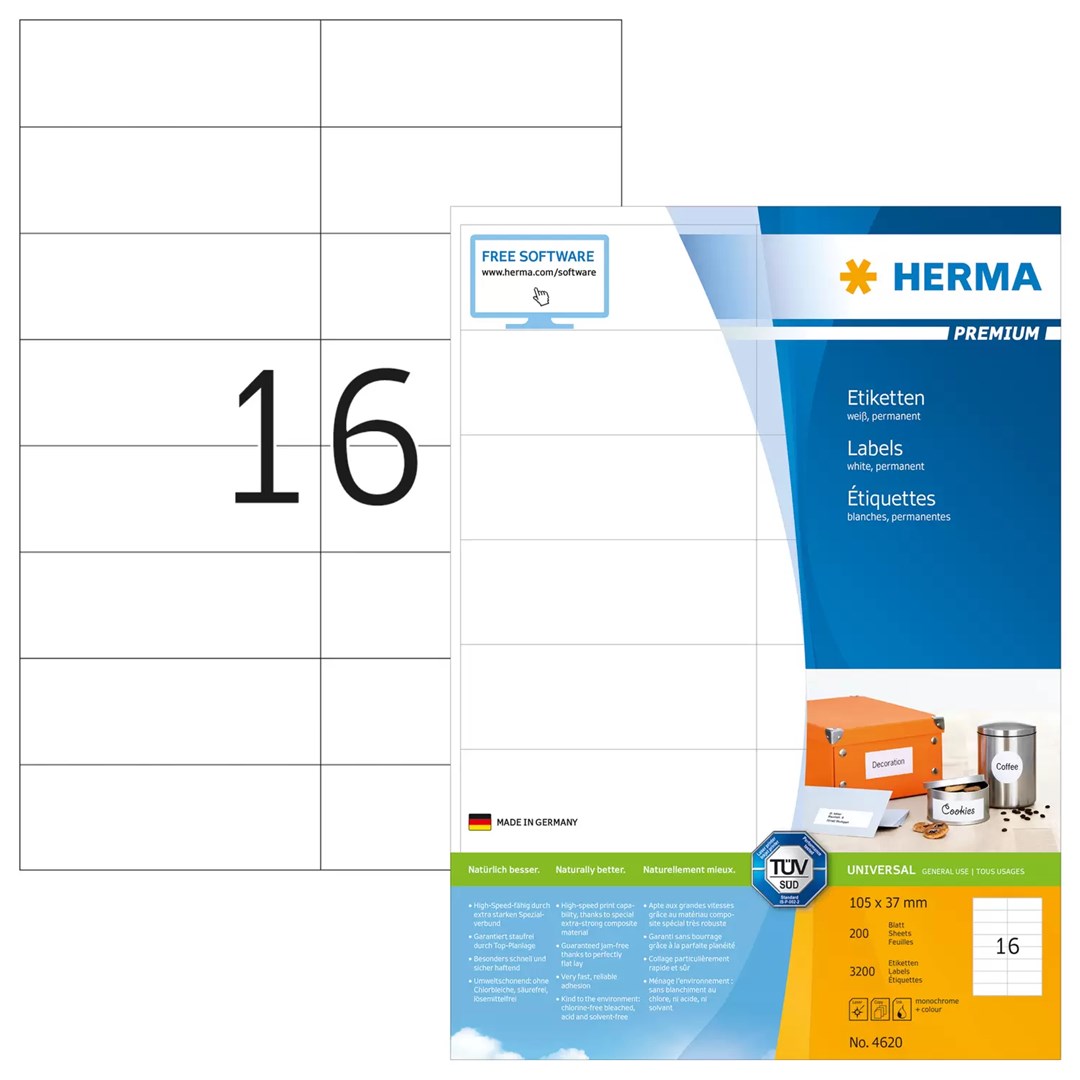 No name HERMA Labels Premium A4