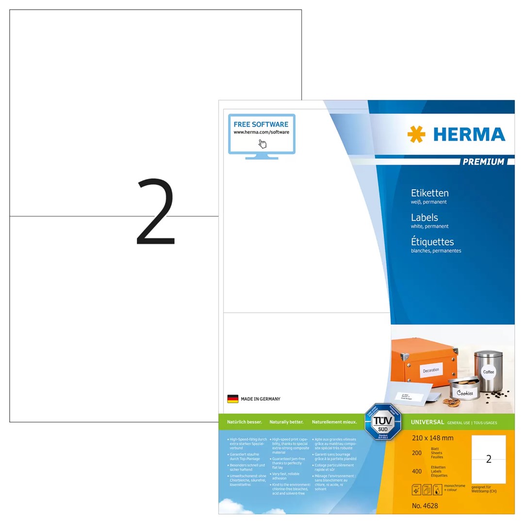 No name HERMA Labels Premium A4