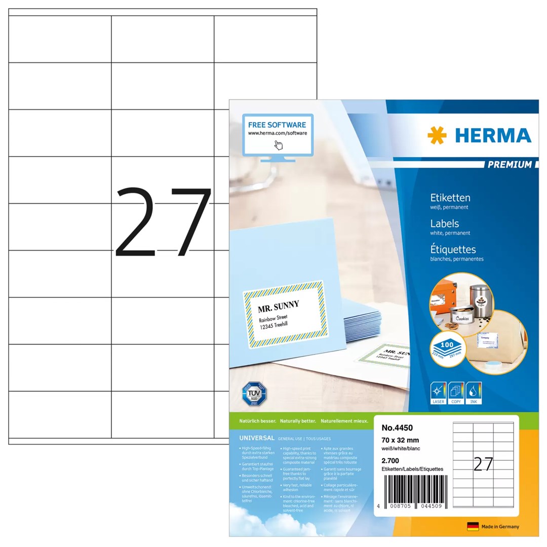No name HERMA Labels Premium A4