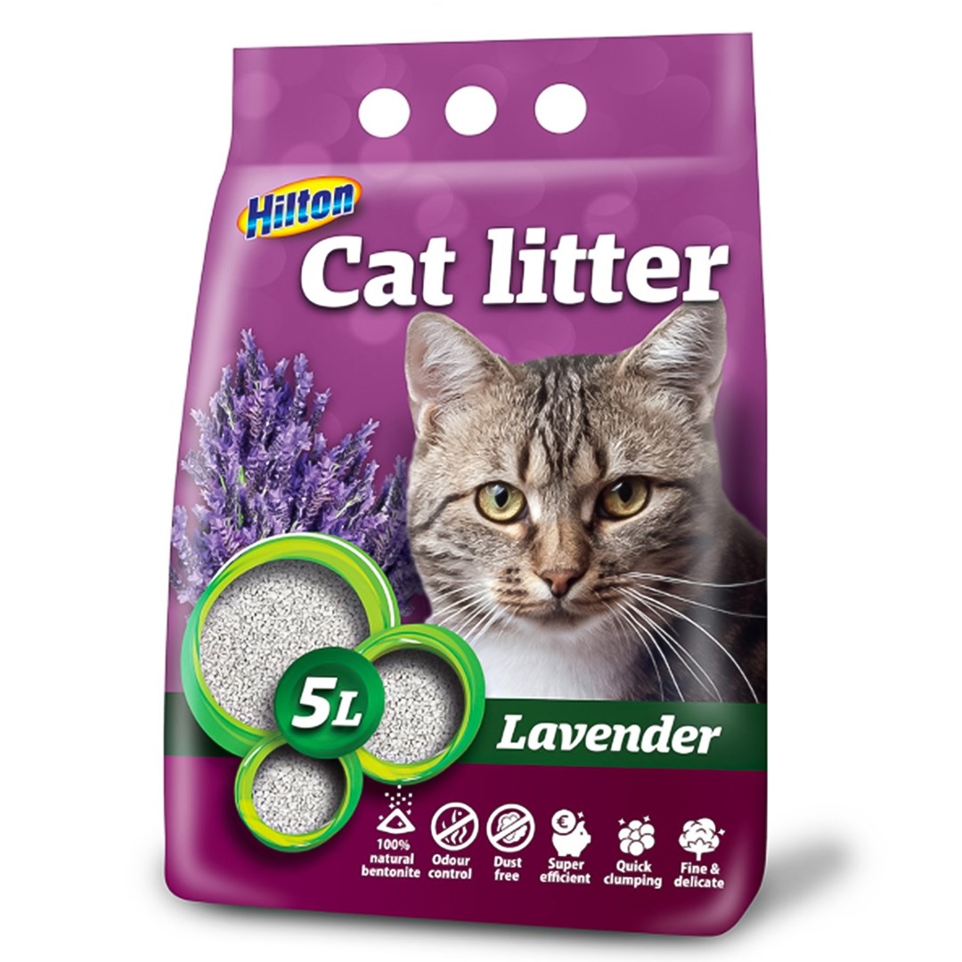Hilton bentonite lavender clumping cat litter