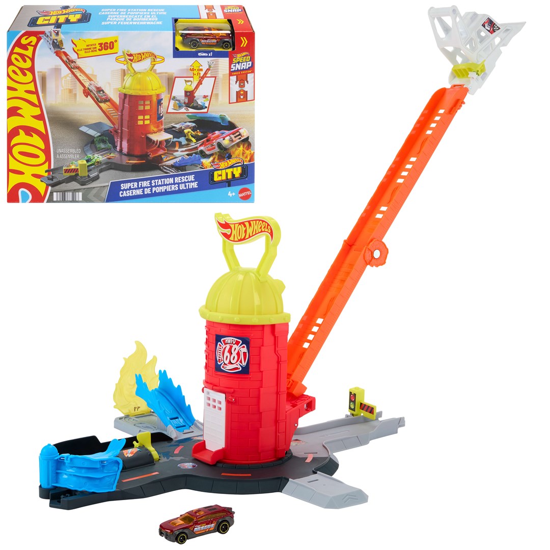 Mattel Hot Wheels City Super Fire