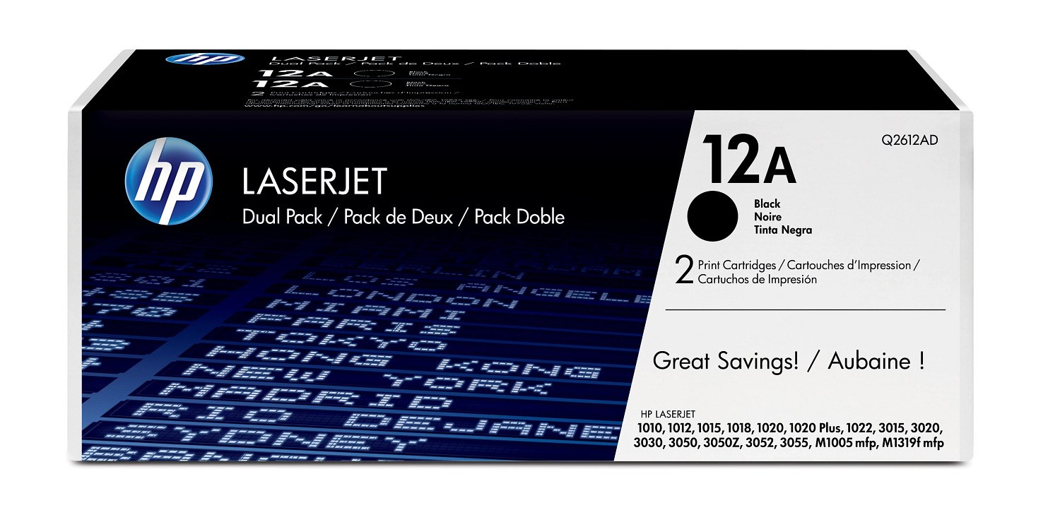 Hewlett-Packard HP 12A 2-pack Black Original