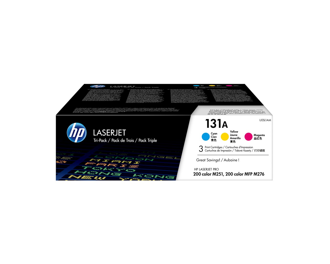 Hewlett-Packard HP 131A 3-pack Cyan/Magenta/Yellow Original