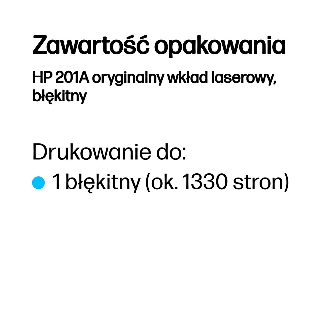 Hewlett-Packard HP 201A Cyan Original LaserJet