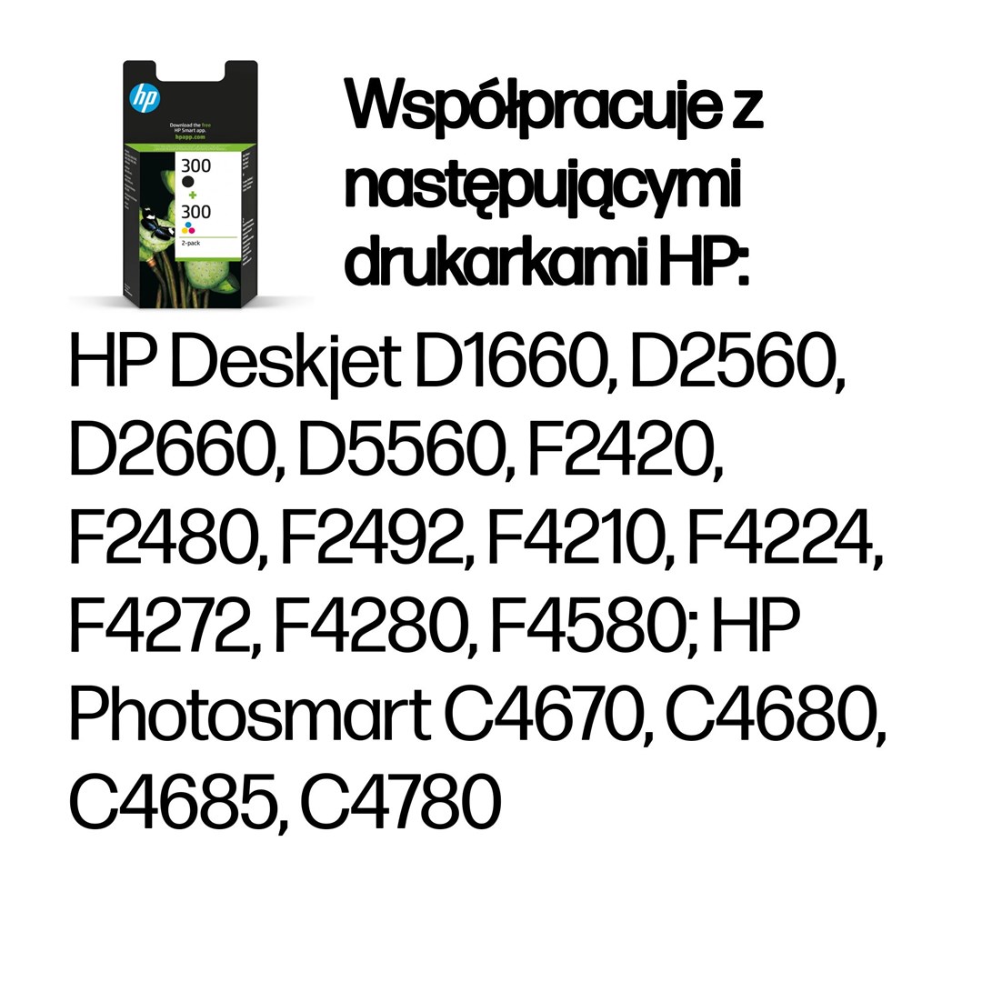 Hewlett-Packard HP 300 2-pack Black/Tri-color Original