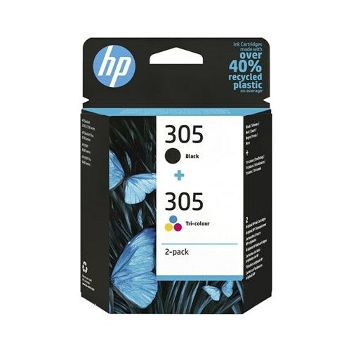 Hewlett-Packard HP 305 2-Pack Tri-color/Black Original