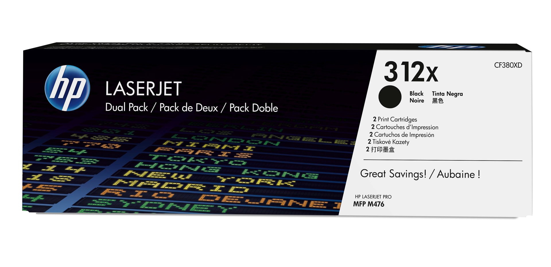 Hewlett-Packard HP 312X 2-pack High Yield