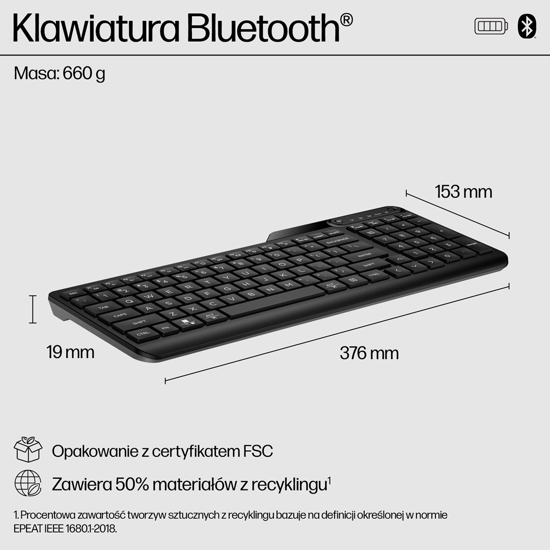 Hewlett-Packard HP Inc. Keyboard 460 Multi-Device
