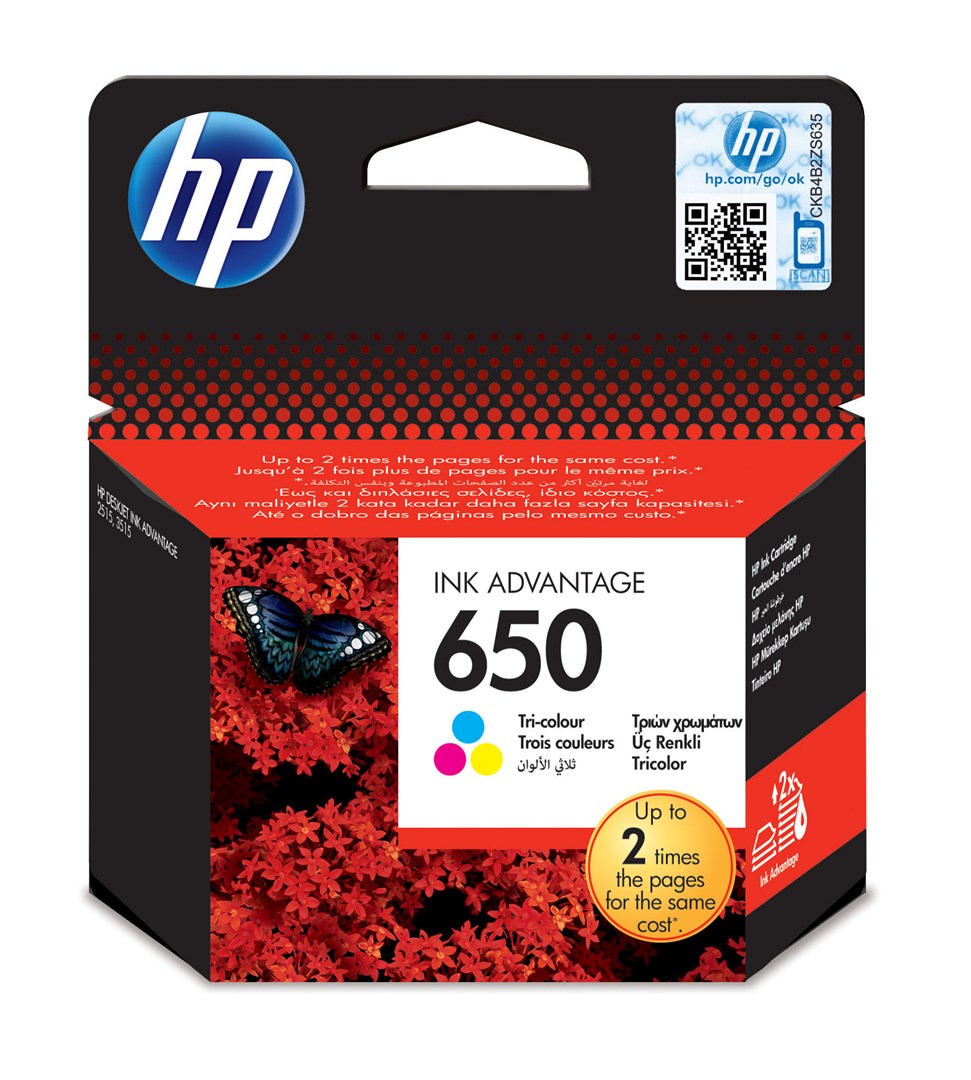 Hewlett-Packard HP 650 Original Cyan,Magenta