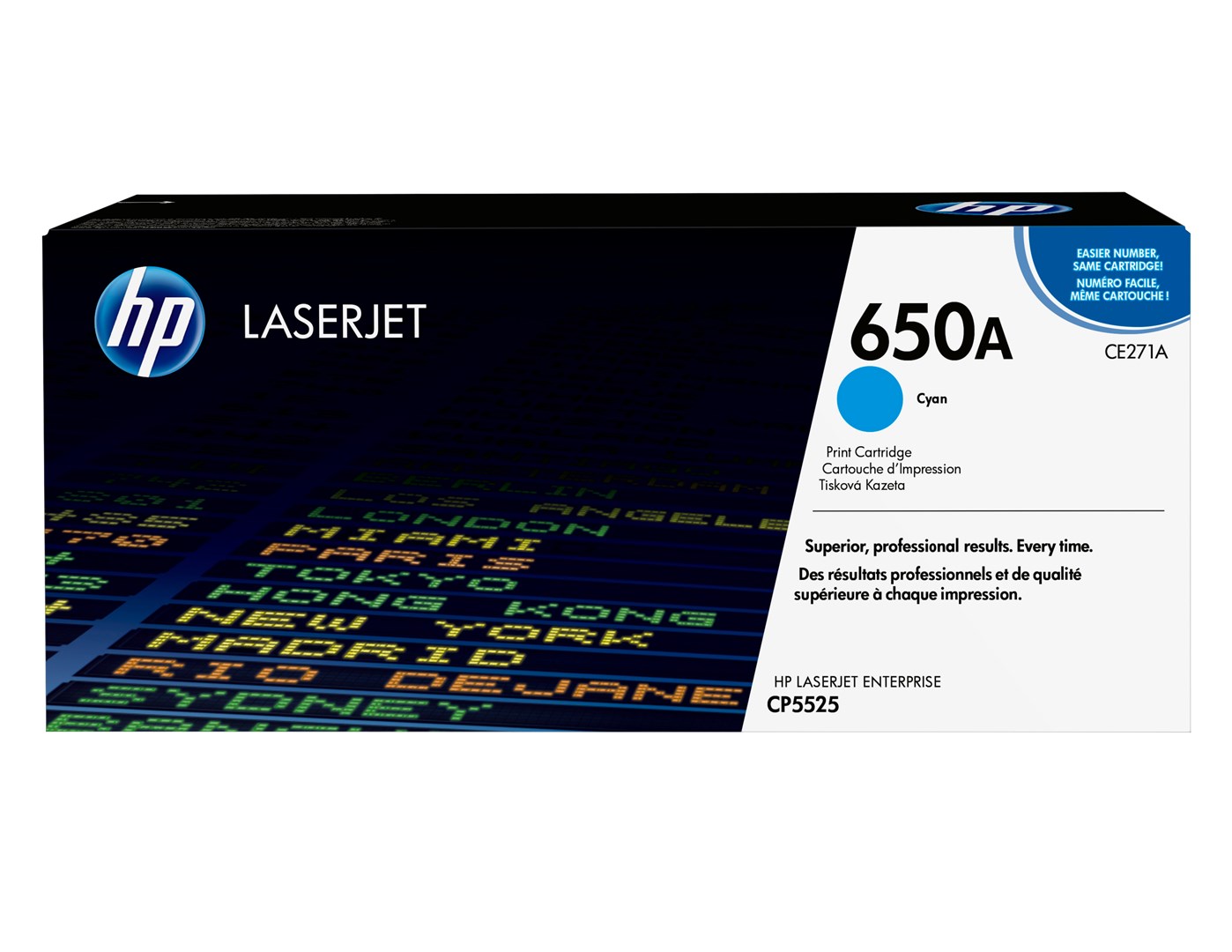 Hewlett-Packard HP 650A Cyan Original LaserJet