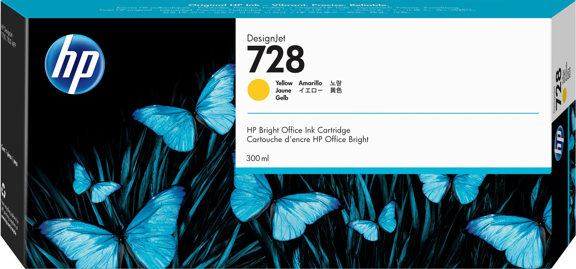 Hewlett-Packard HP 728 300-ml Yellow DesignJet
