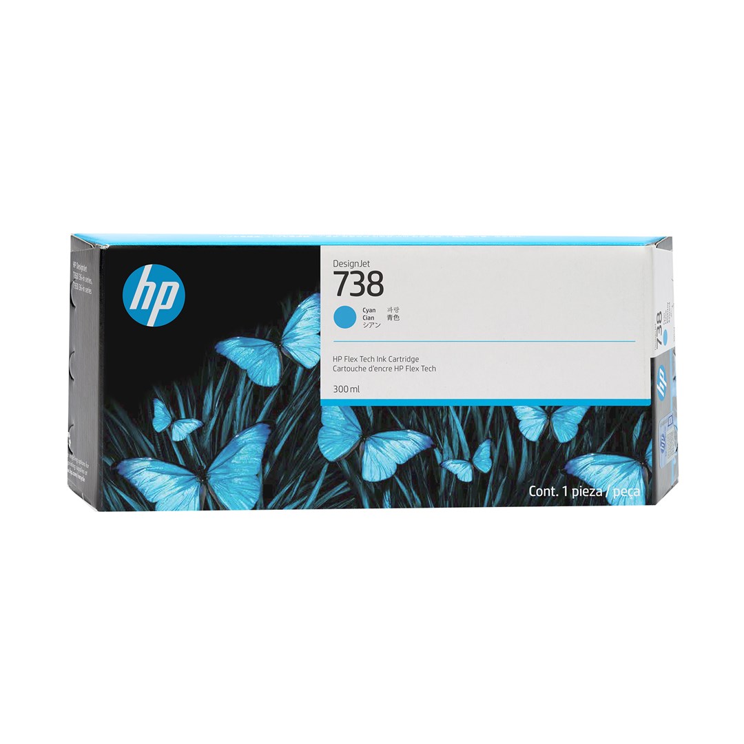 Hewlett-Packard HP 738 300-ml Cyan DesignJet