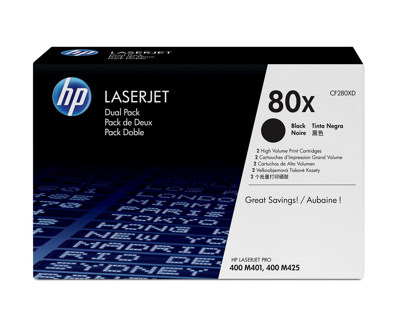 Hewlett-Packard HP 80X 2-pack High Yield