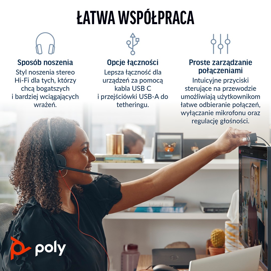 POLY  Headset Blackwire 3220 ST USB-C