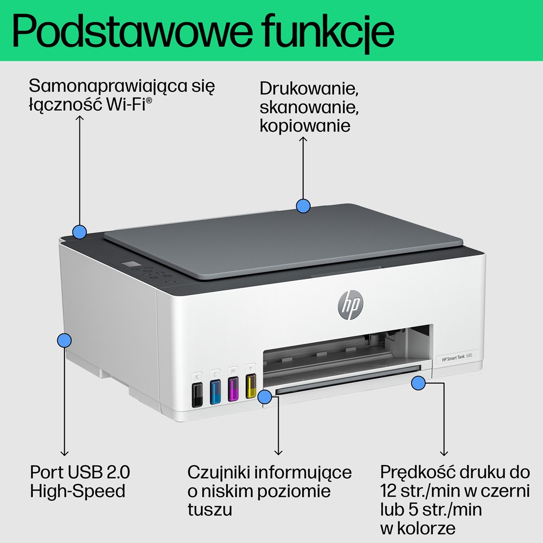 Hewlett-Packard HP Smart Tank 580 All-in-One