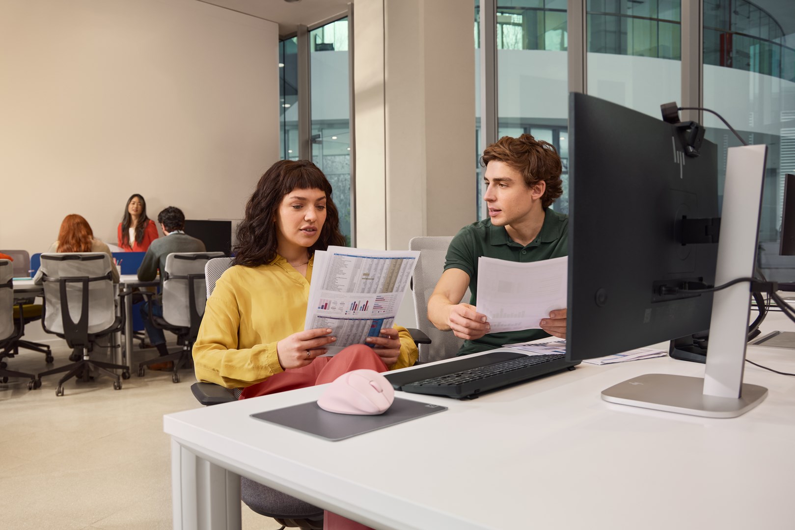 HP Inc.  Ergonomic Mouse 720M Pink