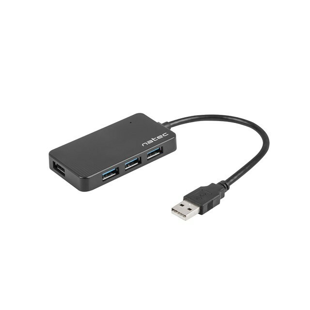 NATEC  Hub USB3.0 4-Port Moth
