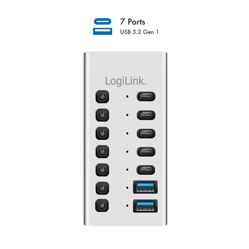 LogiLink Hub USb3.2 Gen1 7