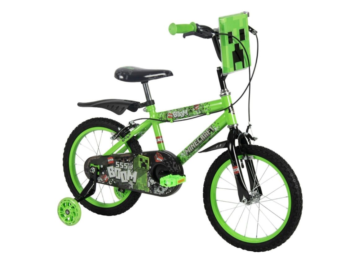 HUFFY Minecraft 16" Bicycle, Green 21404W