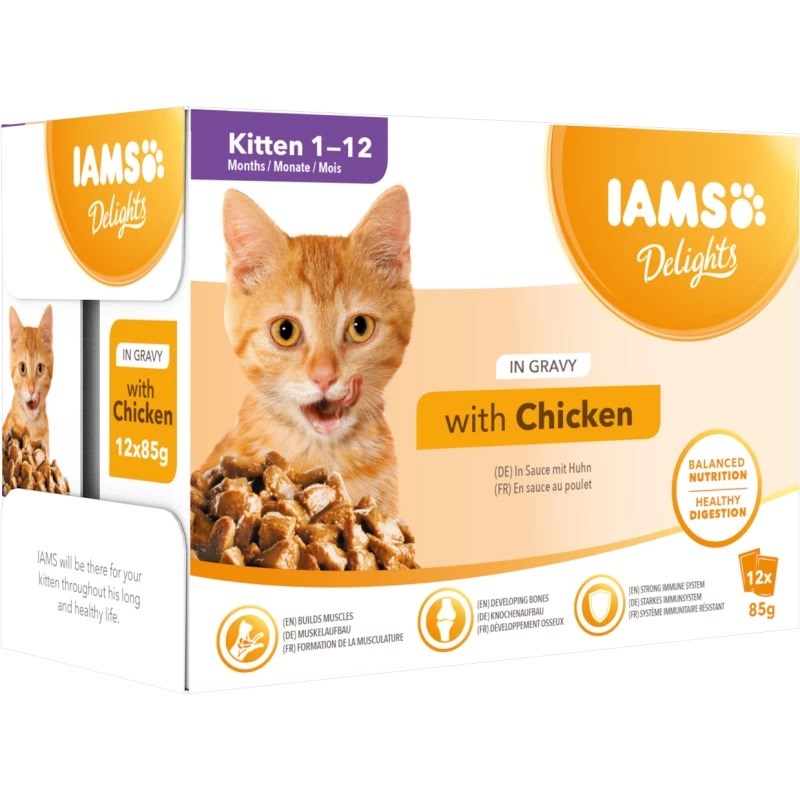 EUKANUBA IAMS Delights Kitten Chicken in