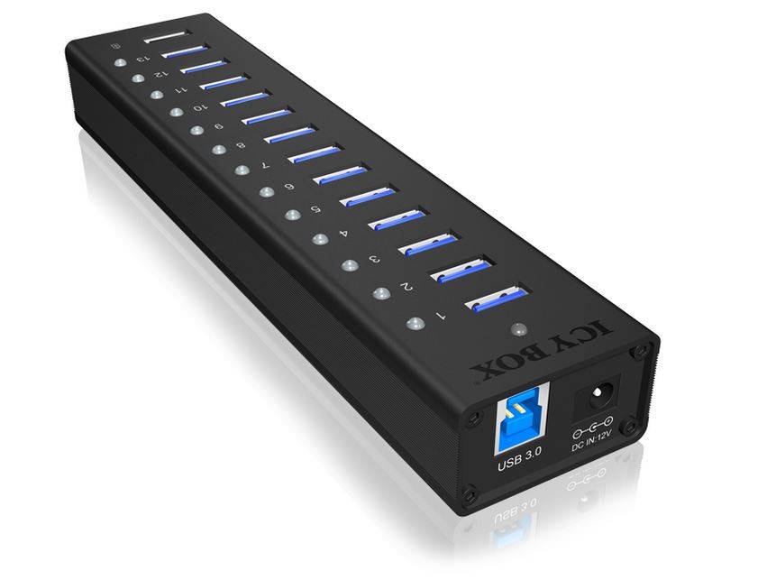 IcyBox  IB-AC6113 active HUB/Aluminium | IB-AC6113